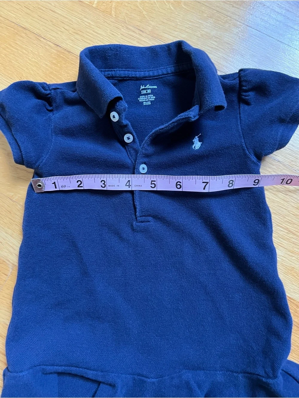 Ralph Lauren Girls' Navy Polo Dress size 12M